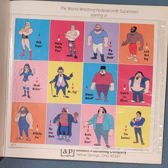 Hulk Hogan's Rock 'n' Wrestling Sticker Set - Picture 3 of 5